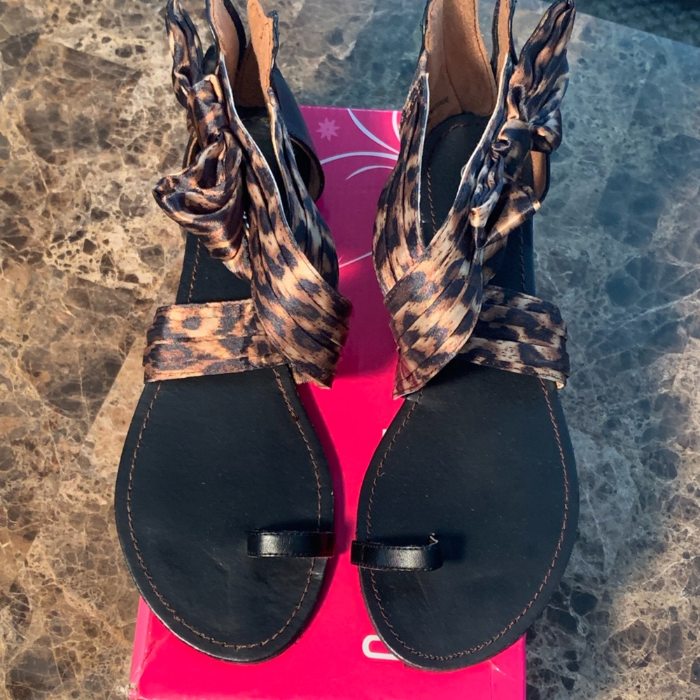 Leopard Print Sandals